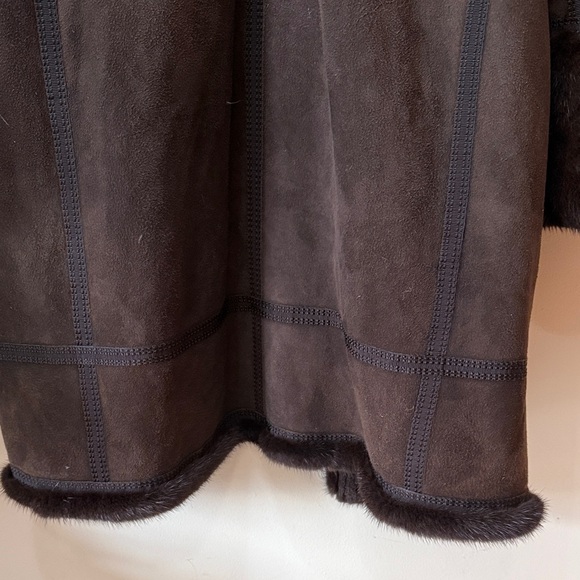 Women's Brown Leather Jacket - Picture 6 of 8